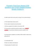 Prometric Final Exam Newest 2026  Questions and Correct Detailed Answers  Already Graded A&plus; 
