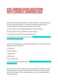 EPIC AMB400 EXAM QUESTIONS WITH CORRECT ANSWERS 2026 &vert;&vert; 100&percnt; PASS&vert; VERIFIED EXAM QUESTIONS
