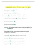 Orofacial II test 1 Questions with Correct Answers&vert; New Update