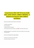 WGU C207 Data-Driven Decision Making OA &vert; Success Guide 2026 &vert; Verified Q&A &plus; Rationales &vert; Management&comma; Big Data&comma; & Analytics Prep