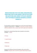 Medication Aide State Test&comma; Final Exam & Practice Exam&comma; Healthcare Certification Training&comma; 2026 &ndash; 600 actual exam questions with detailed rationales &lpar;A&plus; graded&rpar;