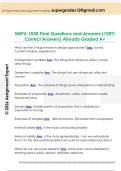 SMPA 1050 Final Questions and Answers &lpar;100&percnt;  Correct Answers&rpar; Already Graded A&plus;