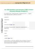 soc 202 Questions and Answers &lpar;100&percnt; Correct  Answers&rpar; Already Graded A&plus;