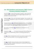 Soc 202 Questions and Answers &lpar;100&percnt; Correct  Answers&rpar; Already Graded A&plus; 