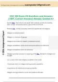 SOC 202 Exam &num;3 Questions and Answers  &lpar;100&percnt; Correct Answers&rpar; Already Graded A&plus; 