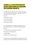 FLORIDA 2-20 STATE EXAM PRACTICE ACTUAL EXAM PAPER 2026 QUESTIONS WITH ANSWERS GRADED A&plus;