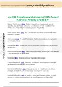 soc 202 Questions and Answers &lpar;100&percnt; Correct  Answers&rpar; Already Graded A&plus;