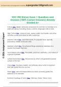 SOC 202 Shriver Exam 1 Questions and  Answers &lpar;100&percnt; Correct Answers&rpar; Already  Graded A&plus;