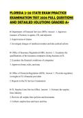FLORIDA 2-20 STATE EXAM PRACTICE EXAMINATION TEST 2026 FULL QUESTIONS AND DETAILED SOLUTIONS GRADED A&plus;