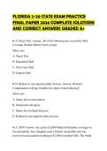 FLORIDA 2-20 STATE EXAM PRACTICE FINAL PAPER 2026 COMPLETE SOLUTIONS AND CORRECT ANSWERS GRADED A&plus;