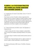 FLORIDA 2-20 STATE EXAM PRACTICE TEST PAPER 2026 TESTED QUESTIONS WITH ANSWERS GRADED A&plus;