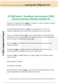 STT 200 exam 1 Questions and Answers &lpar;100&percnt;  Correct Answers&rpar; Already Graded A&plus; 