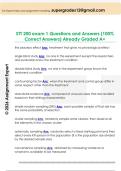 STT 200 exam 1 Questions and Answers &lpar;100&percnt;  Correct Answers&rpar; Already Graded A&plus; 