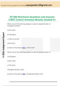 STT 200 Final Exam Questions and Answers  &lpar;100&percnt; Correct Answers&rpar; Already Graded A&plus;