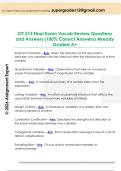 STT 215 Final Exam Vocab Review Questions  and Answers &lpar;100&percnt; Correct Answers&rpar; Already  Graded A&plus;