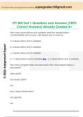 STT 305 Test 1 Questions and Answers &lpar;100&percnt;  Correct Answers&rpar; Already Graded A&plus;