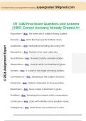 STT 1600 Final Exam Questions and Answers  &lpar;100&percnt; Correct Answers&rpar; Already Graded A&plus;