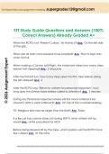 STT Study Guides Questions and Answers  &lpar;100&percnt; Correct Answers&rpar; Already Graded A&plus; 