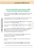 swe exam Questions and Answers &lpar;100&percnt;  Correct Answers&rpar; Already Graded A&plus; 
