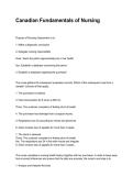 Canadian Fundamentals of Nursing NEWEST 2026&sol;2027 ACTUAL EXAM COMPLETE QUESTIONS AND CORRECT DETAILED ANSWERS &lpar;VERIFIED ANSWERS&rpar; &vert;ALREADY GRADED A&plus;&vert;&vert;BRAND NEW&excl;&excl;