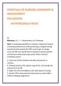 Essentials of Nursing Leadership & Management Test Bank &lpar;8th Ed&period;&rpar; &ndash; Weiss &vert; Delegation