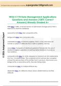 WGU C170 Data Management Applications  Questions and Answers &lpar;100&percnt; Correct  Answers&rpar; Already Graded A&plus; 
