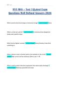 955 MSS &ndash; Test 3 &vert;Latest Exam Questions Well Defined Answers 2026