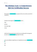 Microbiology Exam 1 &vert; Comprehensive Q&A For Certification Success