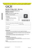 2025 OCR GCSE &lpar;9&ndash;1&rpar; Combined Science A &lpar;Gateway Science&rpar; J250&sol;03 Chemistry &lpar;Foundation Tier&rpar; May QUESTION PAPER and MARK SCHEME MERGED