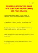 MENDIX CERTIFICATION EXAM  2026 QUESTIONS AND ANSWERS&vert;  ACE YOUR GRADES&period; 