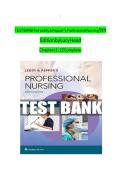  Leddy & Pepper&rsquo;s Professional Nursing 10th Edition by Lucy Hood &ndash; Complete Chapters 1-22 with Answers Newest Edition PDF complete Test Bank 