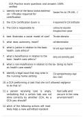 CCA Practice exam questions and answers 100&percnt; verified 