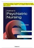 Master Psychiatric&ndash;Mental Health Nursing Test Bank for Keltner & Steele&rsquo;s Psychiatric Nursing &lpar;9th Edition&rpar; Complete Study & Exam Preparation &vert; Graded A&plus;