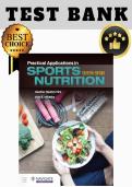 Test Bank for Practical Applications in Sports Nutrition&comma; 7th Edition &lpar;Hedrick Fink&comma; Burgoon & Mikesky&rpar; &vert; All Chapters &lpar;1&ndash;15&rpar; &vert;