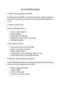 Linux Operating System