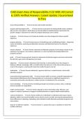 CHES Exam Area of Responsibility II &lpar;2&rpar; With All Correct & 100&percnt; Verified Answers &vert;Latest Update &vert;Guaranteed to Pass