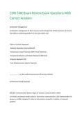 CON 1400 Exam Review Exam Questions With Correct Answers