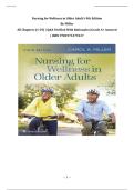 Nursing for Wellness in Older Adult&rsquo;s &lpar;9th Edition&rpar; &ndash; ISBN 9781975179137 &vert; Comprehensive Q&A With Rationales &vert; Complete Chapters 1&ndash;29