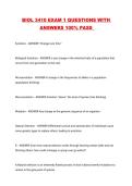 BIOL 3410 EXAM 1 QUESTIONS WITH ANSWERS 100&percnt; PASS 