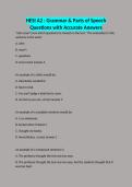 HESI A2 &colon; Grammar & Parts of Speech Questions with Accurate Answers