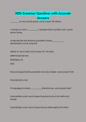 HESI Grammar Questions with Accurate Answers