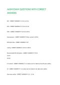 AASM EXAM QUESTIONS WITH CORRECT ANSWERS&period;