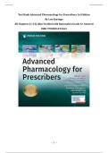 Test Bank Advanced Pharmacology for Prescribers 1st Edition By Luu Kayingo &vert; All Chapters &lpar;1-33&rpar; Q&A Verified with Rationales&vert; Grade A&plus; Assured &vert; ISBN 9780826195463