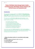 Virginia &lpar;VA&rpar; Master Onsite Sewage System Installer &ndash;  Conventional Exam 200 Realistic Practice Questions with  Verified Answers and Explanations&vert; pdf 