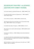 RED BOOK RHIT EXAM PREP - ALL DOMAINS QUESTIONS WITH CORRECT ANSWERS 