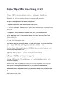 Boiler Operator Licensing Exam NEWEST 2026&sol;2027 ACTUAL EXAM COMPLETE QUESTIONS AND CORRECT DETAILED ANSWERS &lpar;VERIFIED ANSWERS&rpar; &vert;ALREADY GRADED A&plus;&vert;&vert;BRAND NEW&excl;&excl;