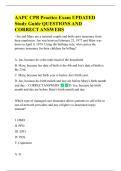 AAPC CPB - Practice Exam B UPDATED  Study Guide QUESTIONS AND  CORRECT ANSWERS 