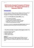 EACVI Cardiac Computed Tomography &lpar;CCT&rpar;Actual  Exam Success Kit&ndash; 200 Questions with Answers &  Rationales &vert; FREE PDF 