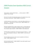 EAWS Practice Exam Questions With Correct Answers&period;