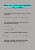 Hesi A2 Study- Grammar terms Questions with Accurate Answers